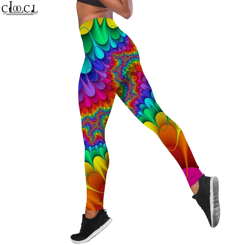 CLOOCL Women Gym Yoga Seamless Pants Sports Clothes Fantasy Blue Butterfly Pattern Gym Workout Wear High Waist Fitness Leggings