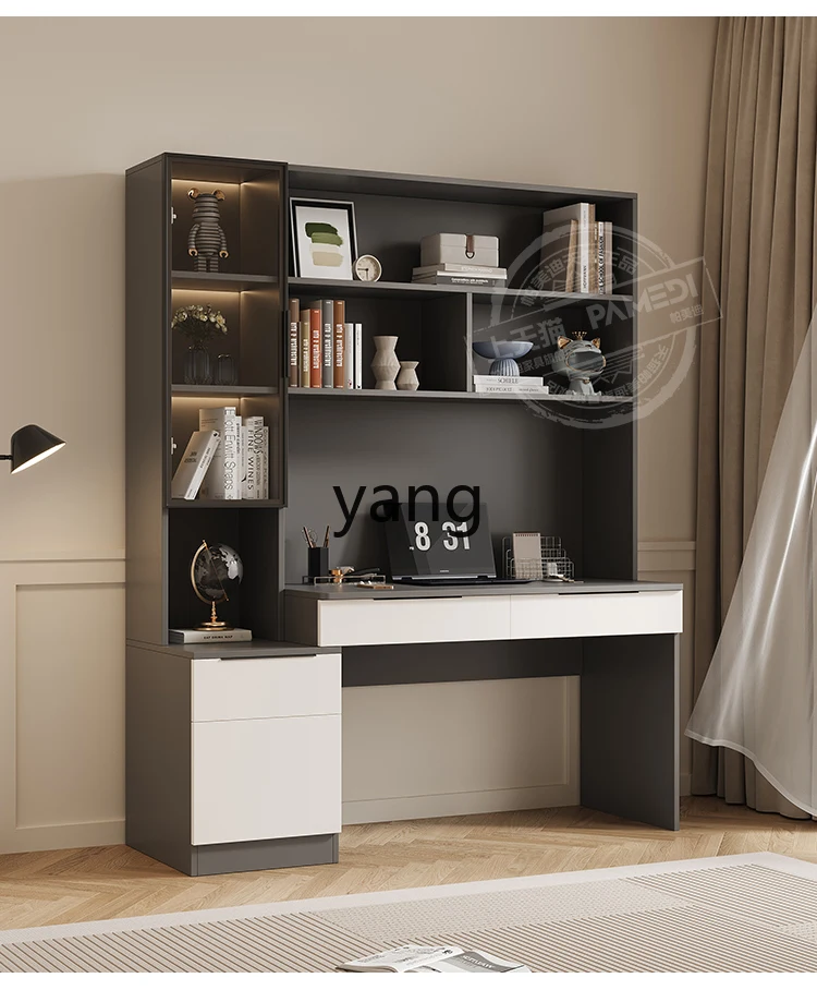 LH simple desk student home integrated study table solid wood desktop computer table notebook