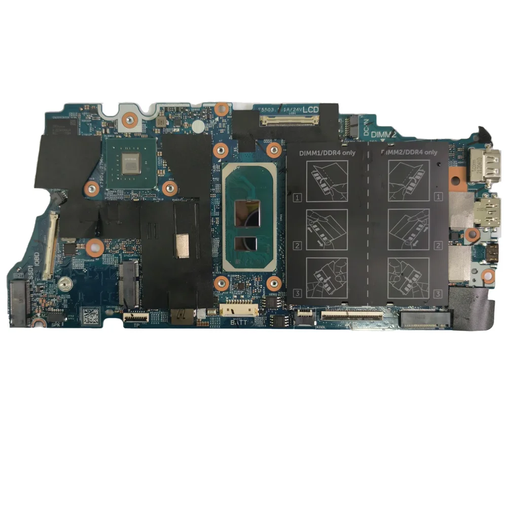 19812-1 For Dell Inspiron 5501 5401 5408 5508 Laptop Motherboard Mainboard With I5-1035G1 CPU MX330 2G GPU Tested 100% Work