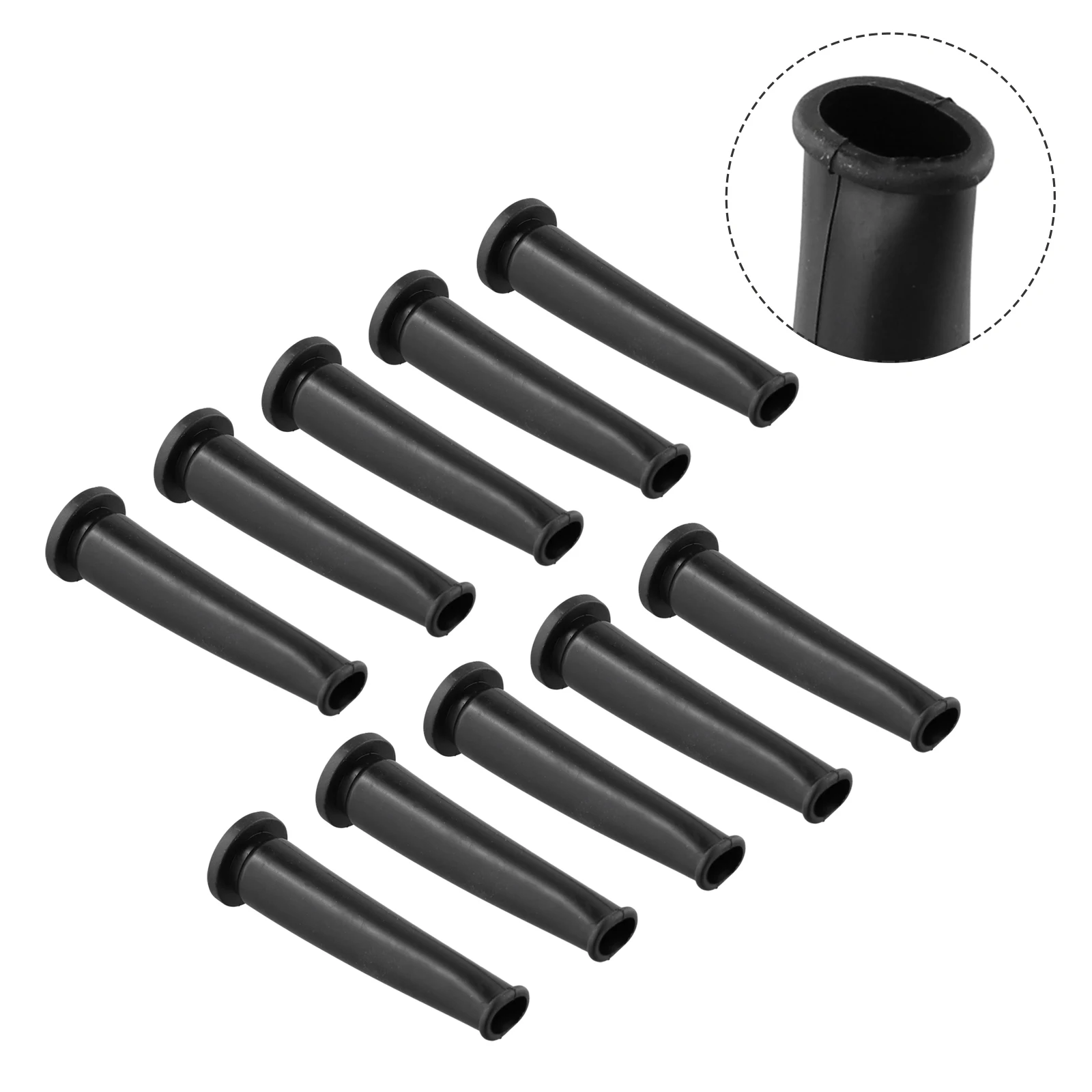 Angle Grinder Protector Cable Sleeve 10pcs 20 X 70mm 9mm/0.35Inch Rubber Wire Protector Ect Electic Drill Wire Protection