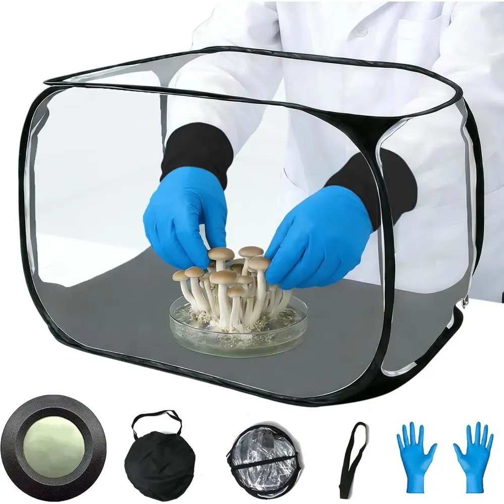 

Портативный контейнер для мицелия с комплектом для выращивания грибов – идеально для домашнего выращивания грибов и любителей мицелия (B)