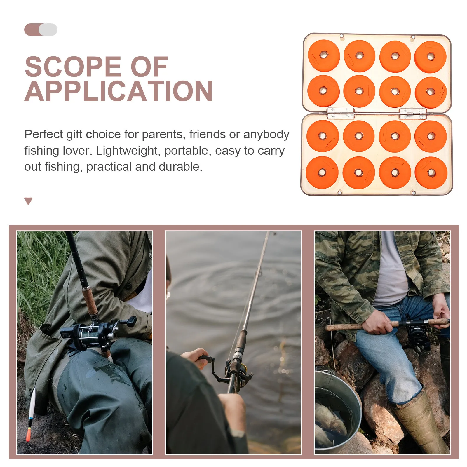 

Коробка-органайзер для рыболовных катушек, портативный легкий чехол для хранения лески и катушек, защита катушек, аксессуар для путешествий и рыбалки