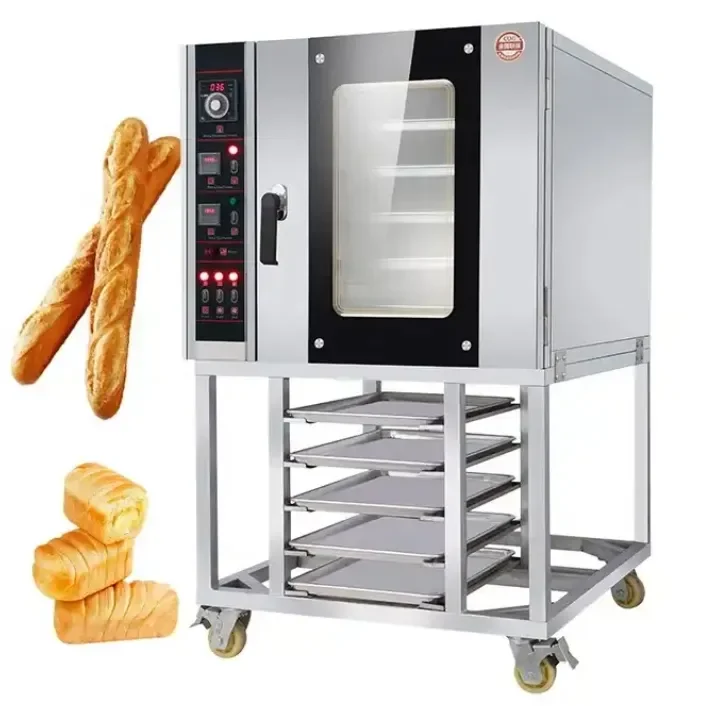 

5 Pan With Shelf Commercial Electric Convection Oven Steam Rapid Baking Hot Air Gas Electric Convection Oven With Timer