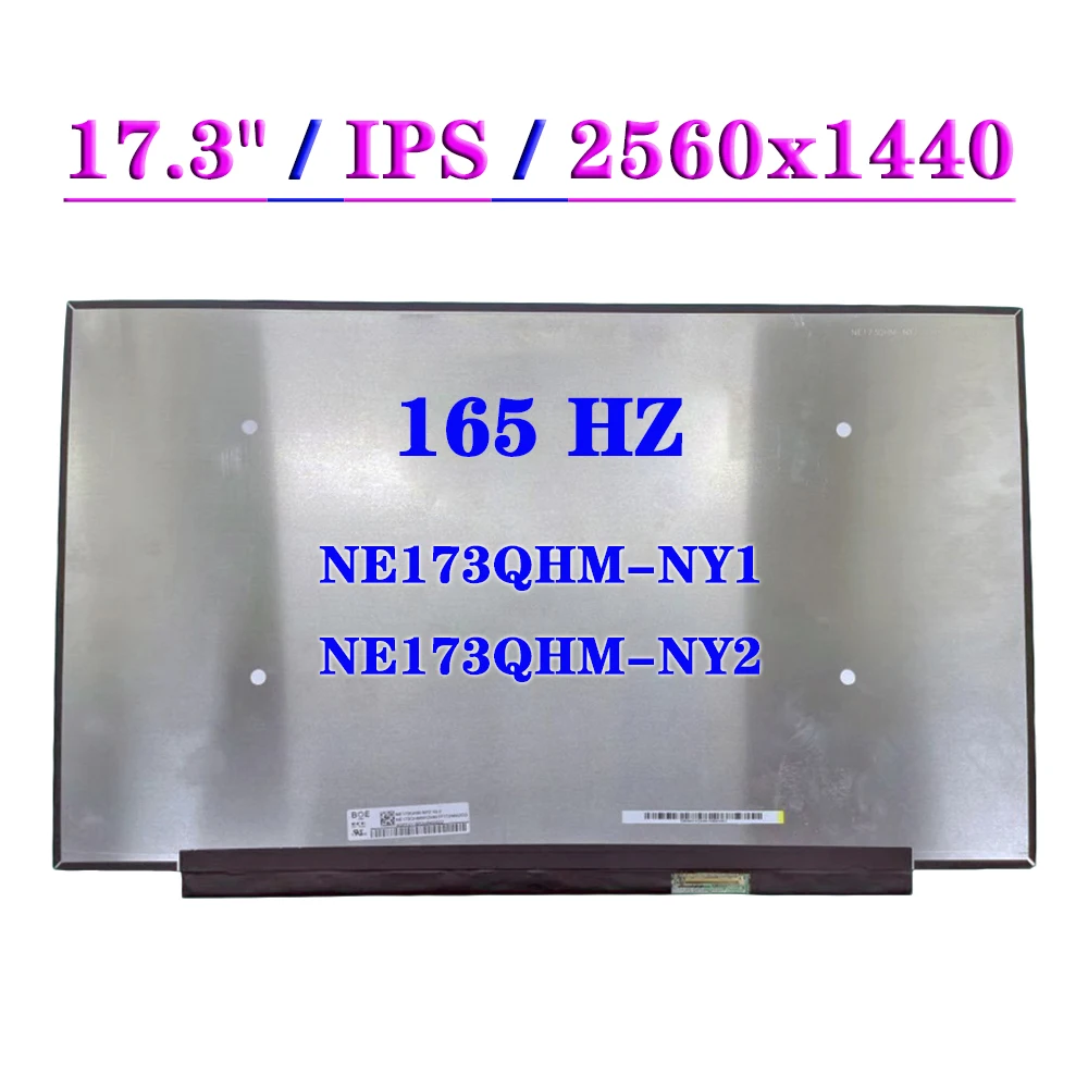 NE173QHM-NY1 Fit NE173QHM-NY2 Laptop LCD Screen 165HZ EDP 40Pin QHD 2560*1440 IPS Matrix Display Panel 100%Srgb