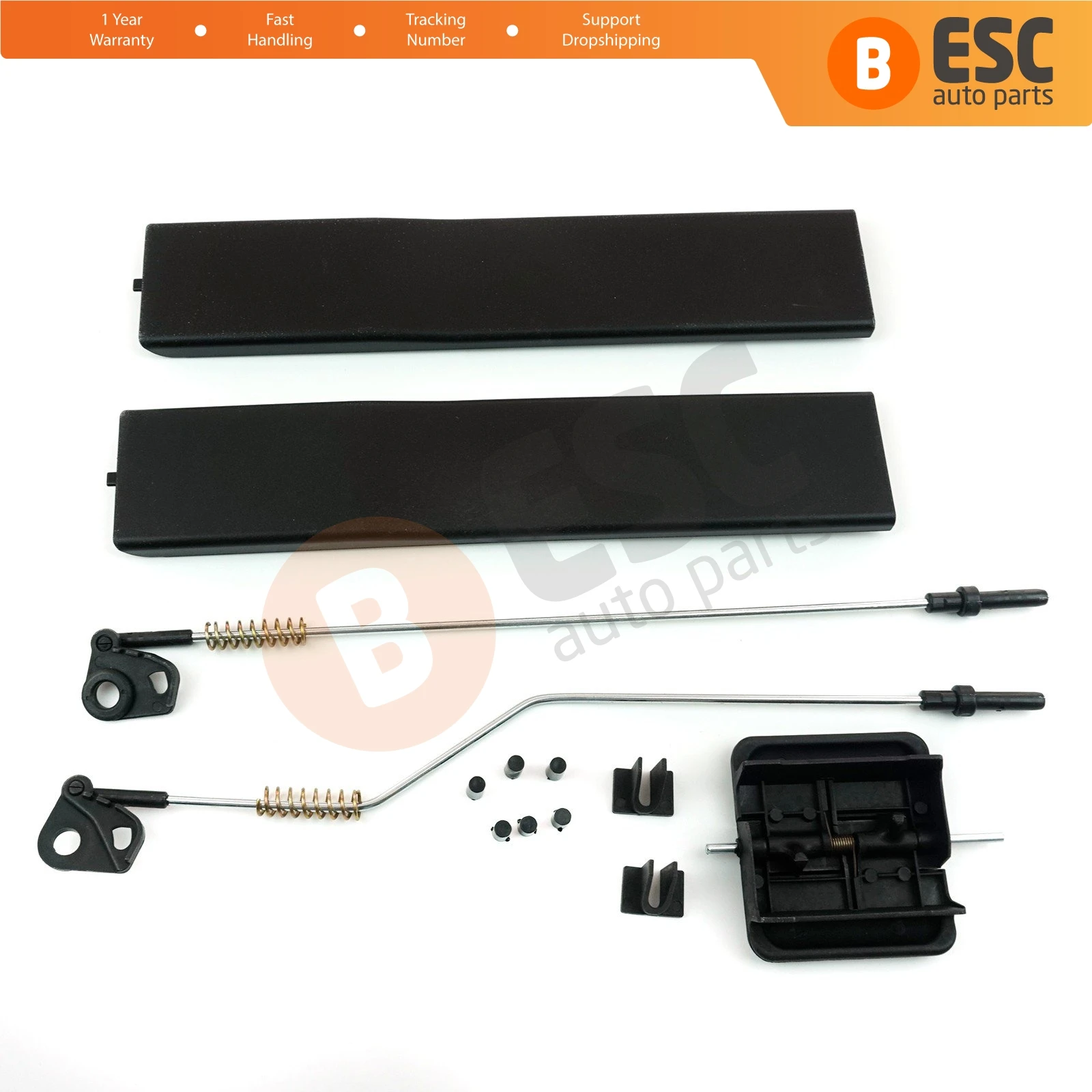 ESC Auto Parts EDP618 Side Sliding Window Glass Latch Cover Repair Set 2E1847733 for Mercedes Sprinter VW Crafter Fast Shipment