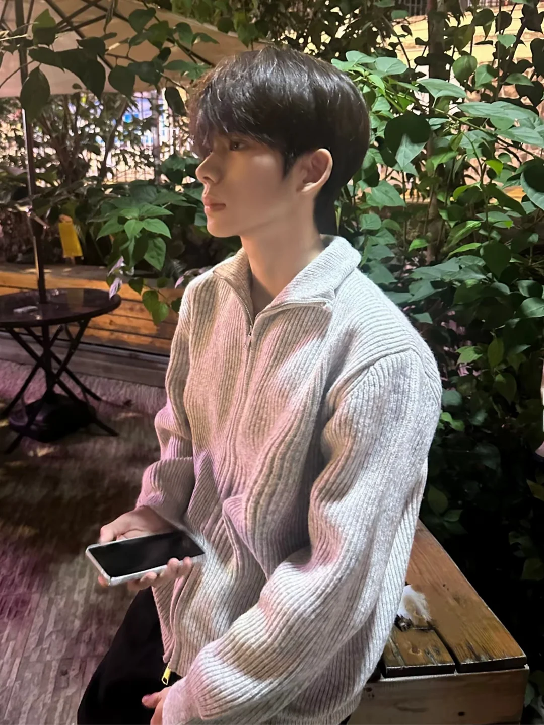 

Мужской вязаный свитер с воротником-стойкой, повседневный, свободного кроя, осенний, на молнии, удобный, мягкий