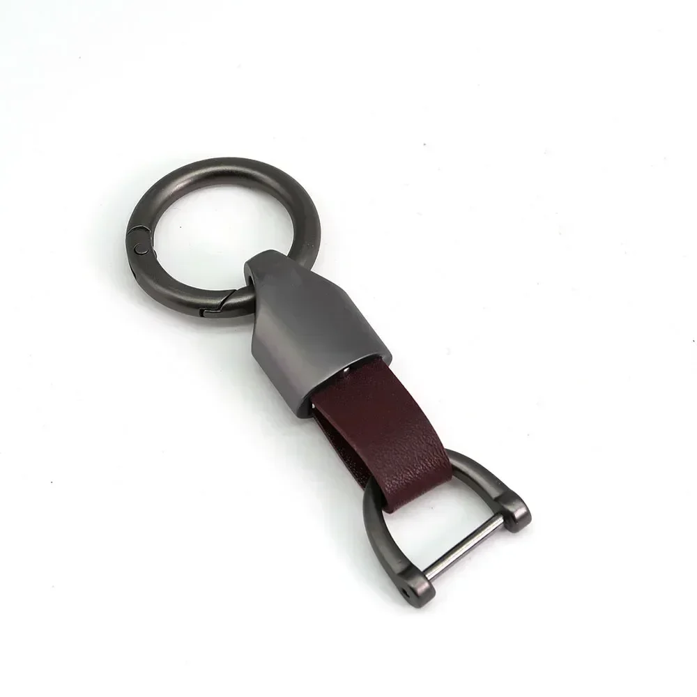 سلسلة مفاتيح معدنية مخصصة معلقة على الخصر للرجال والنساء ، حلقة مفاتيح شخصية ، مشبك جلدي ، أفضل هدية ، مجوهرات على الموضة الجديدة