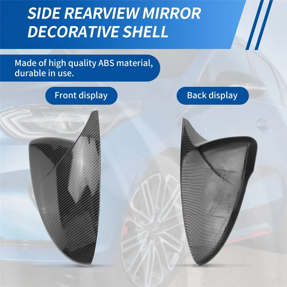 11-Rearview Mirror Cover Trim for Kia Forte K3 Cerato 2019-2022 Mirror Modified Horns Shell Sticker Caps Car Styling
