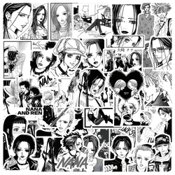 10/30/60pcs Cool Black and White Anime NANA Stickers Decals for Kids Toy DIY Motorcycle Phone Fridge Japan Manga Cartoon Sticker