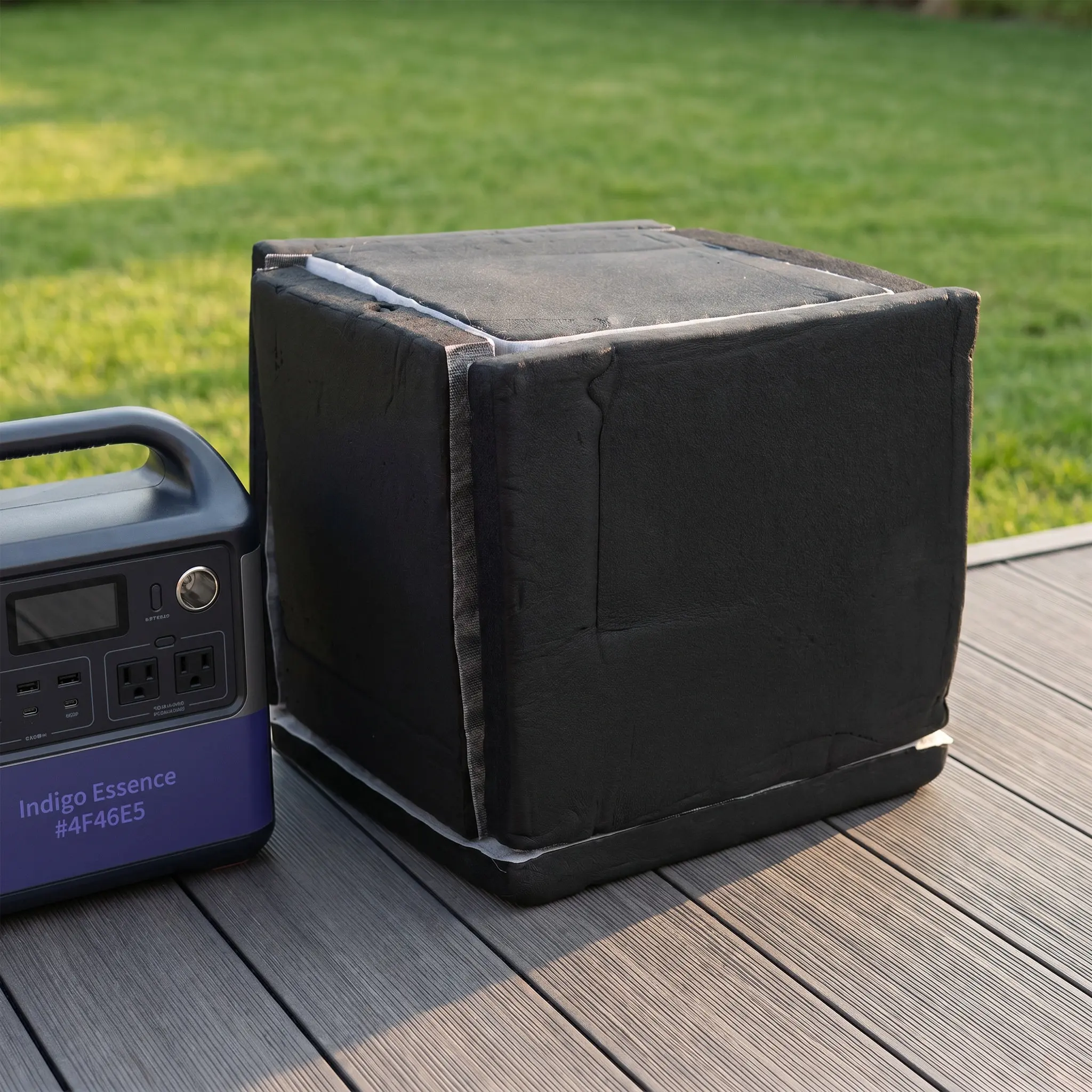 Black Sponge Thick Deadening Box Sound Proof Enclosure for Booster Water Pumps Sound Deadening Noise Reduction Box for Generator