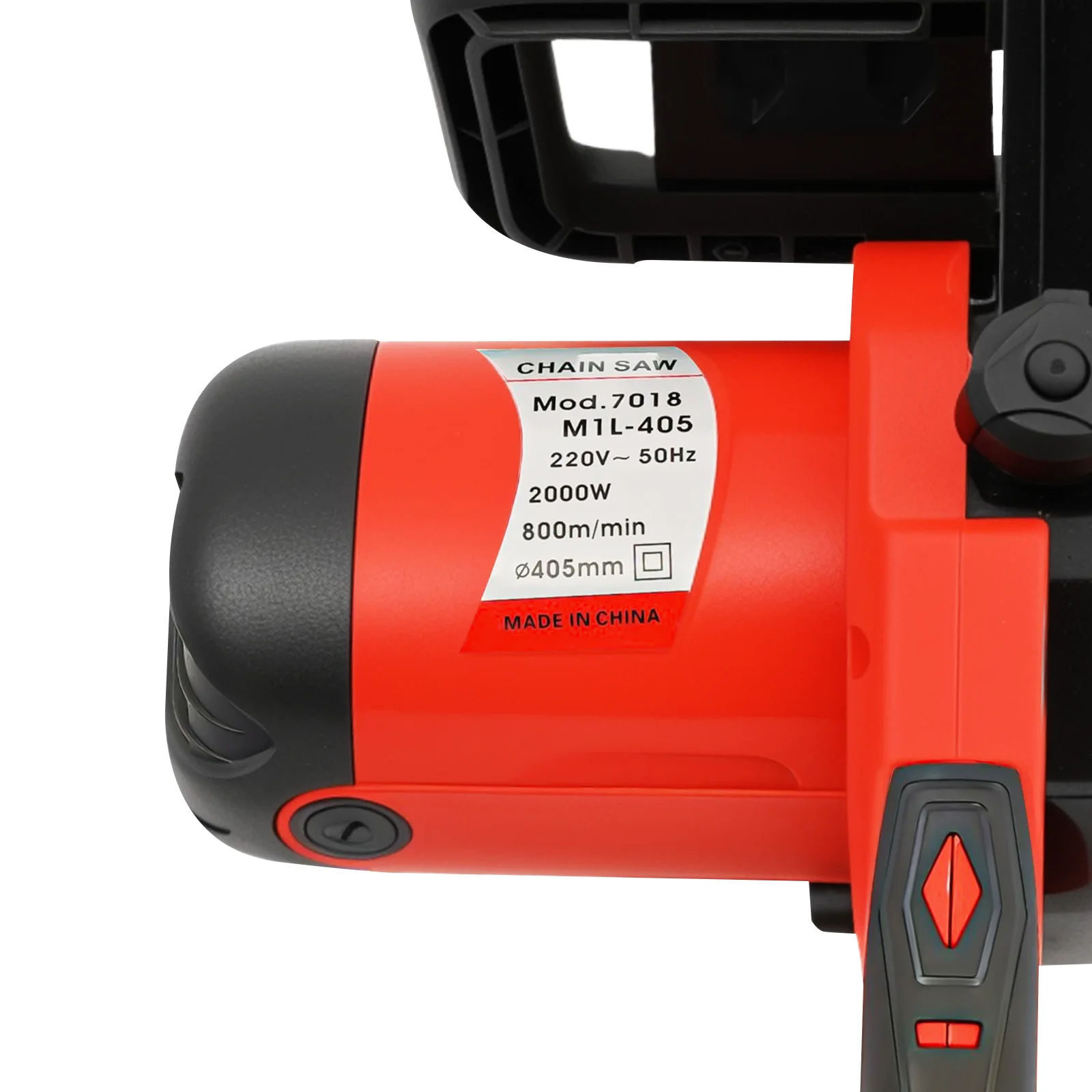 Leistungsstarke 2000W Elektro-Kettensäge, 16 Zoll Führungsschiene mit 800 U/min & automatischer Ölschmierung, zum Schneiden von Baumstämmen, Ästen, für DIY-Holzbearbeitungsprojekte. – Detail 10