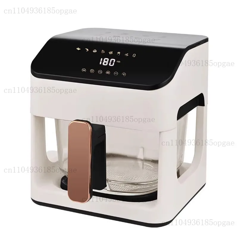 8.5L Air Fryer, Smart Temperature Control Oven, 110V / 220V Household Transparent All-glass Pot, Fully Automatic Electric Fryer