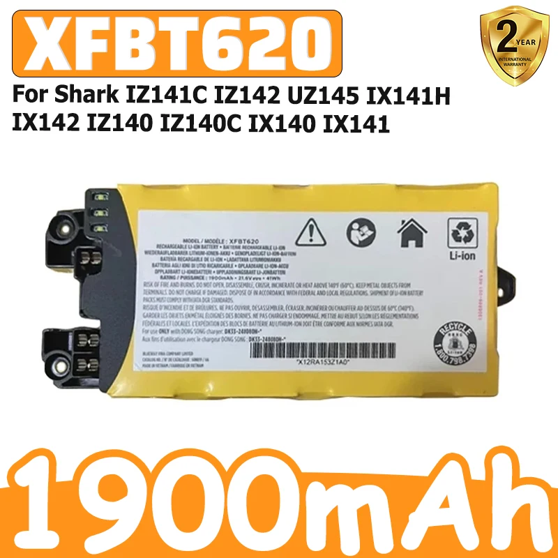 New XFBT620 Li-ion Battery For Shark IZ141C IZ142 UZ145 IX141H IX142 IZ140 IZ140C  IX140 IX141