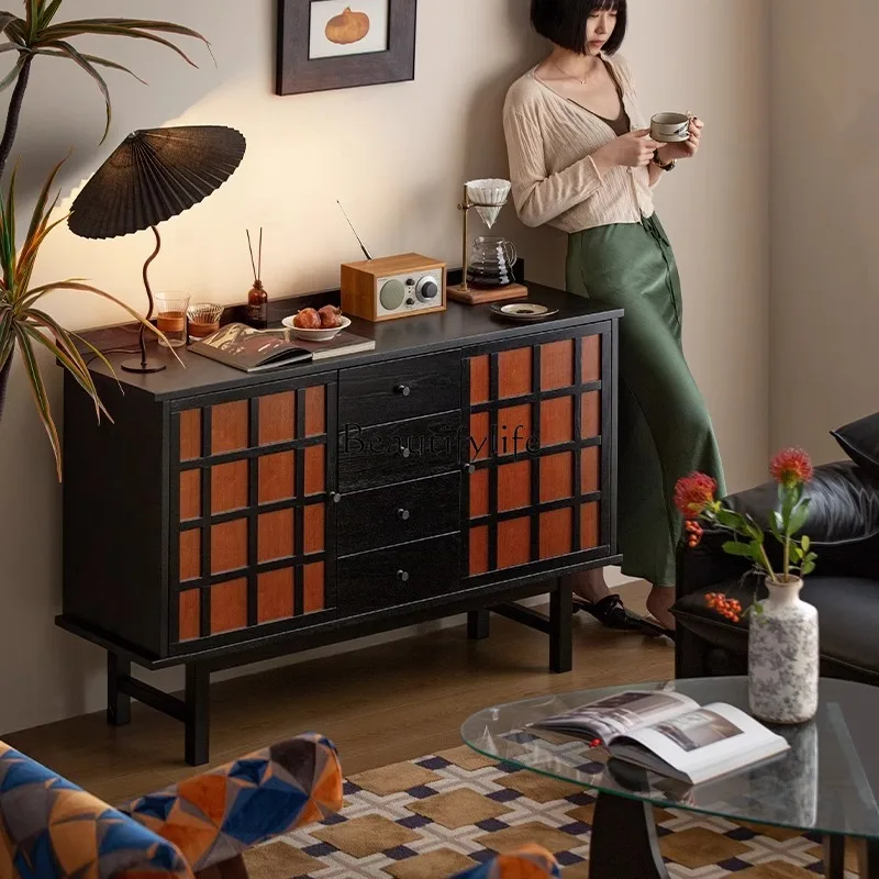 غرفة المعيشة ذات الصدر الخشبي الصلب الفاخر الخفيف من العصور الوسطى، خزانة جانبية للتخزين الفرنسية القديمة #3