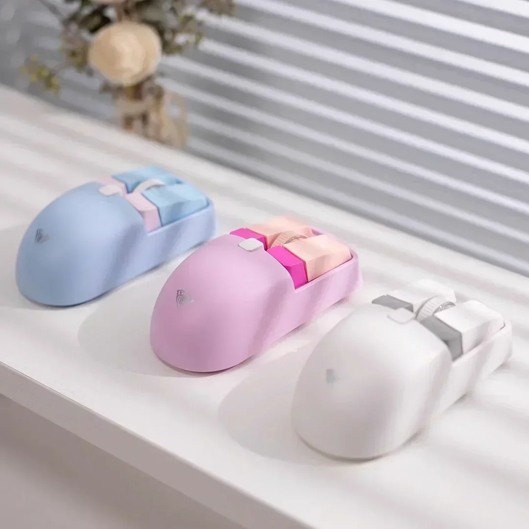 AULA SC320 Wireless Bluetooth 2.4G Office Mouse Ergonomics Double Mode 4000dpi Customized Laptop Accessories Cute for Girls