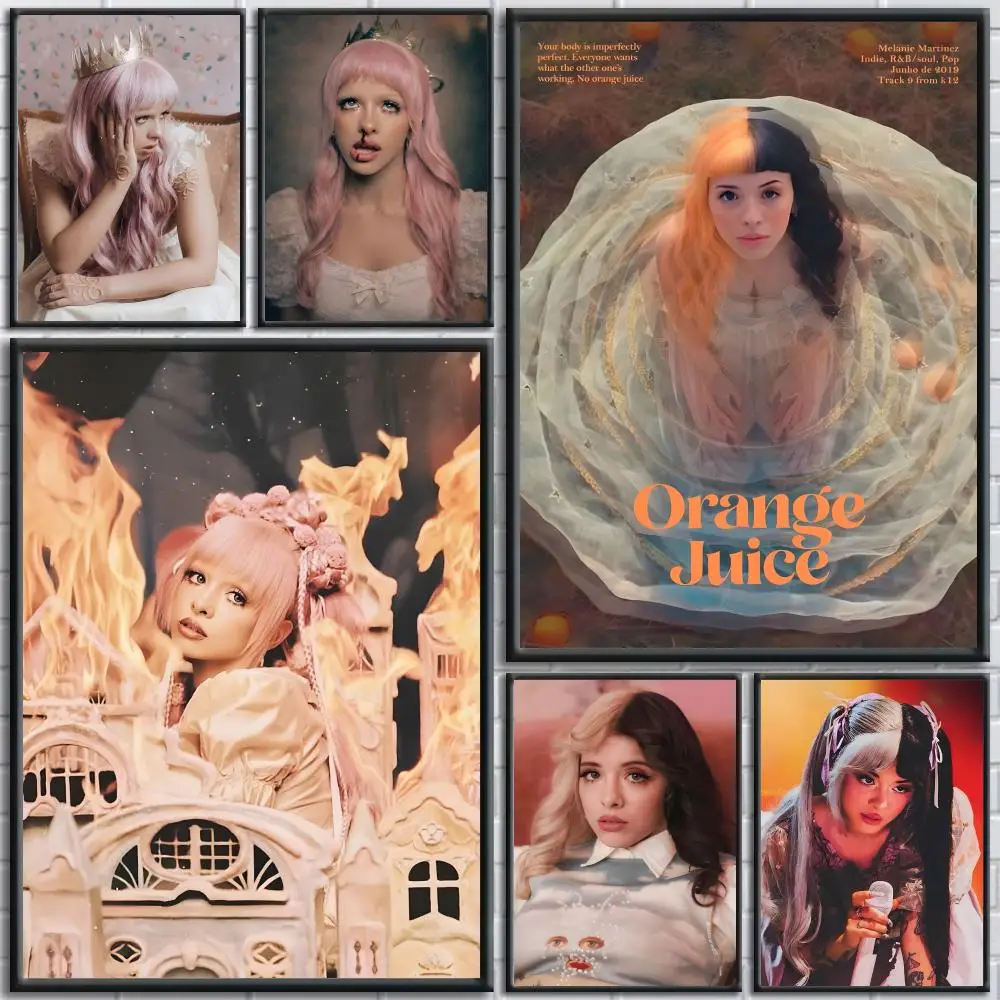 Singer M-Melanie Martinez Poster Trendy And Easy-to-Apply Wall Art Stickers For Home Decor And Dorm Room Walls