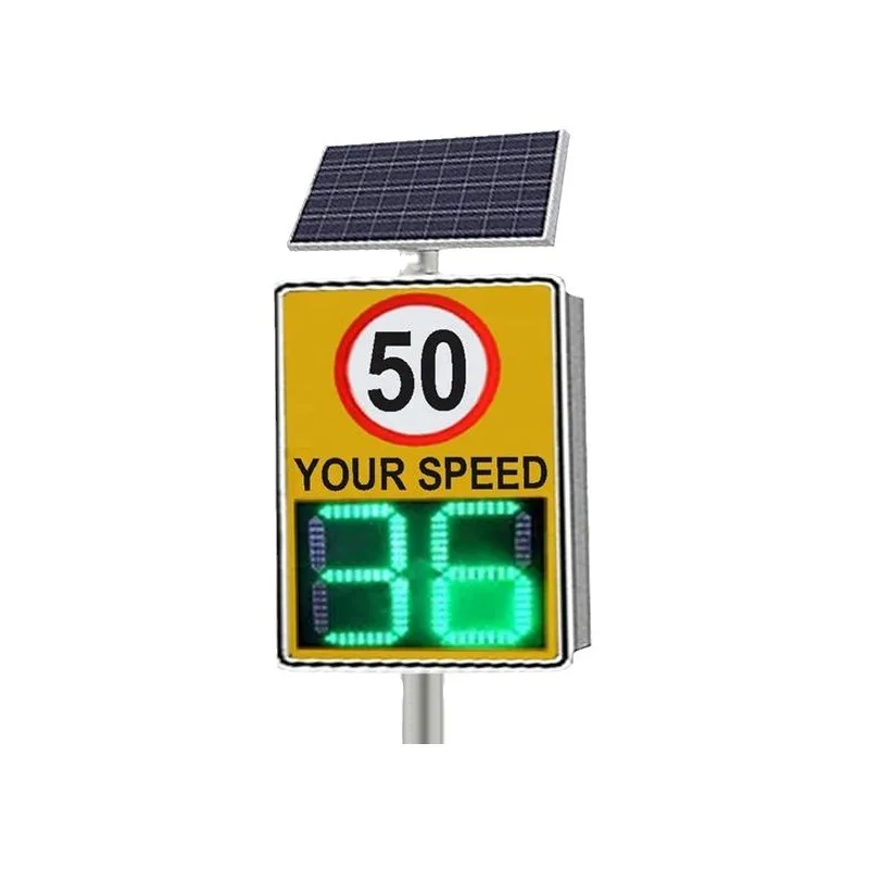 Aluminum shell foreign trade radar speed meter road solar speed plate real-time display radar speed screen