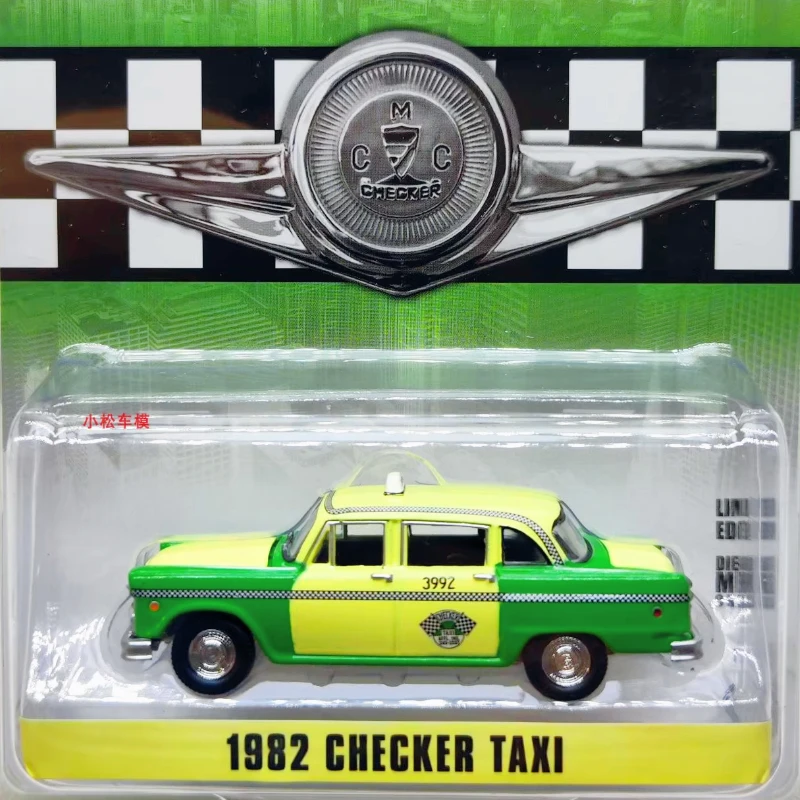 

GreenLight 1:64 1982 Checker Motors Такси Коллекция игрушек Маленькие подарки Модель Настенная подвеска