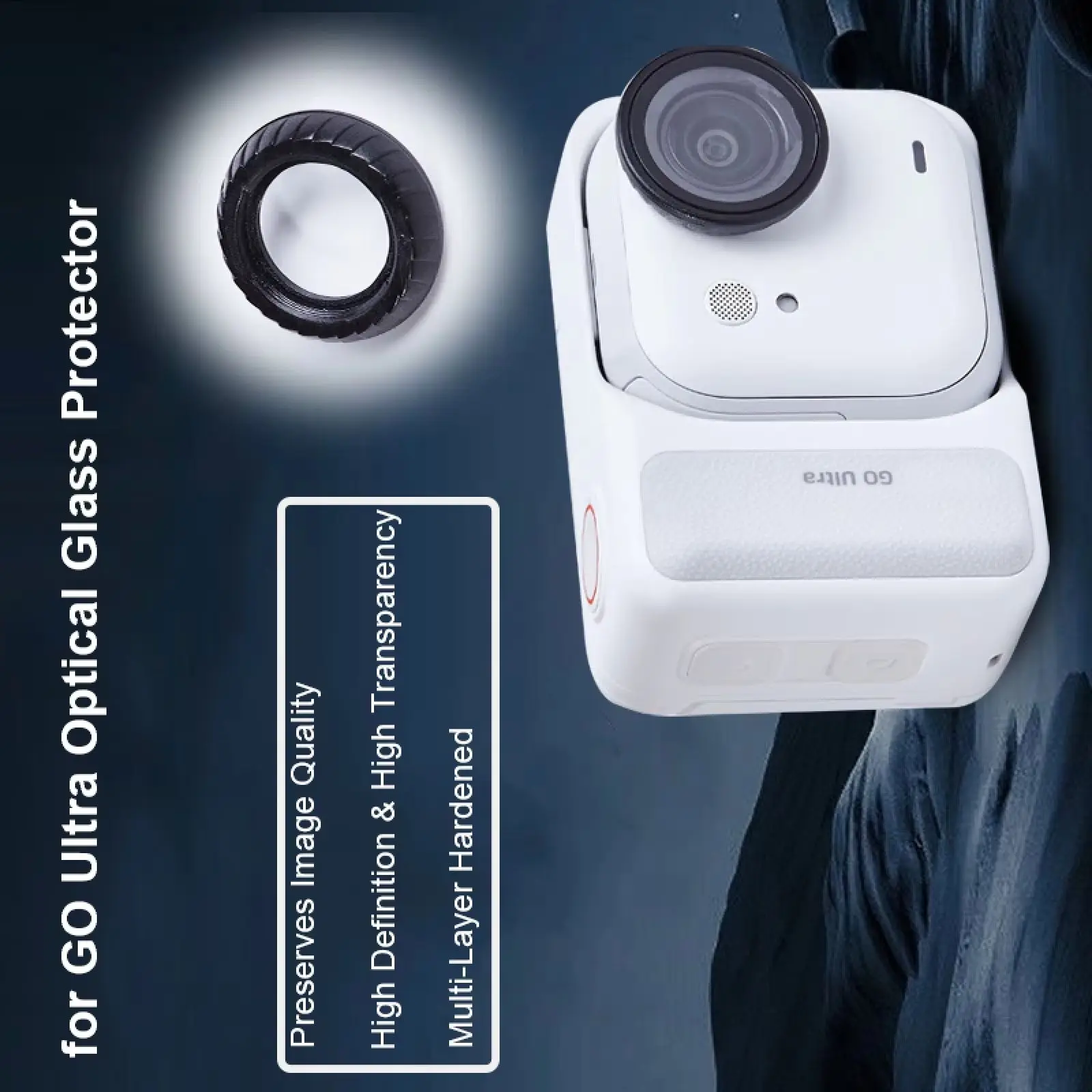 

Scratch-Resistant Lens Guards for Insta360 GO Ultra - Optical Glass Camera Lens Protector, Durable Accessory