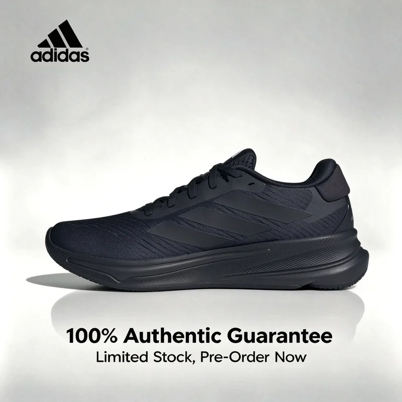 adidas Supernova Ease EASE Comfortable Versatile PU Mesh Low-Top Running Shoes for Men, Black IH2580