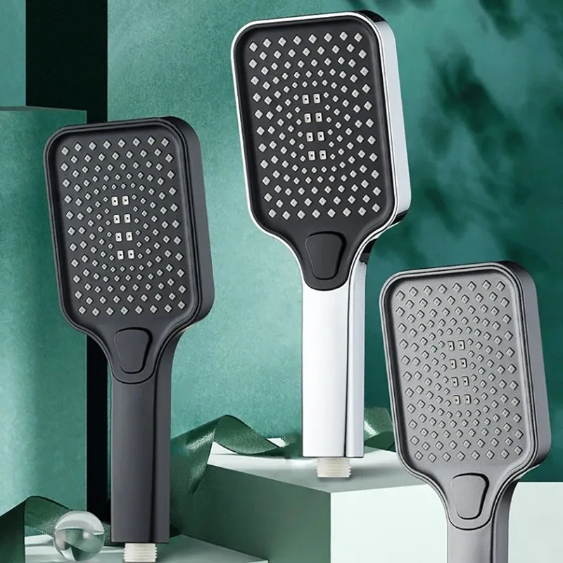 

Adjustable Shower Head 3 Mode Rainfall Shower Large Flow Showerhead High Pressure Water Saving Shower Mixer Bathroom Accessories