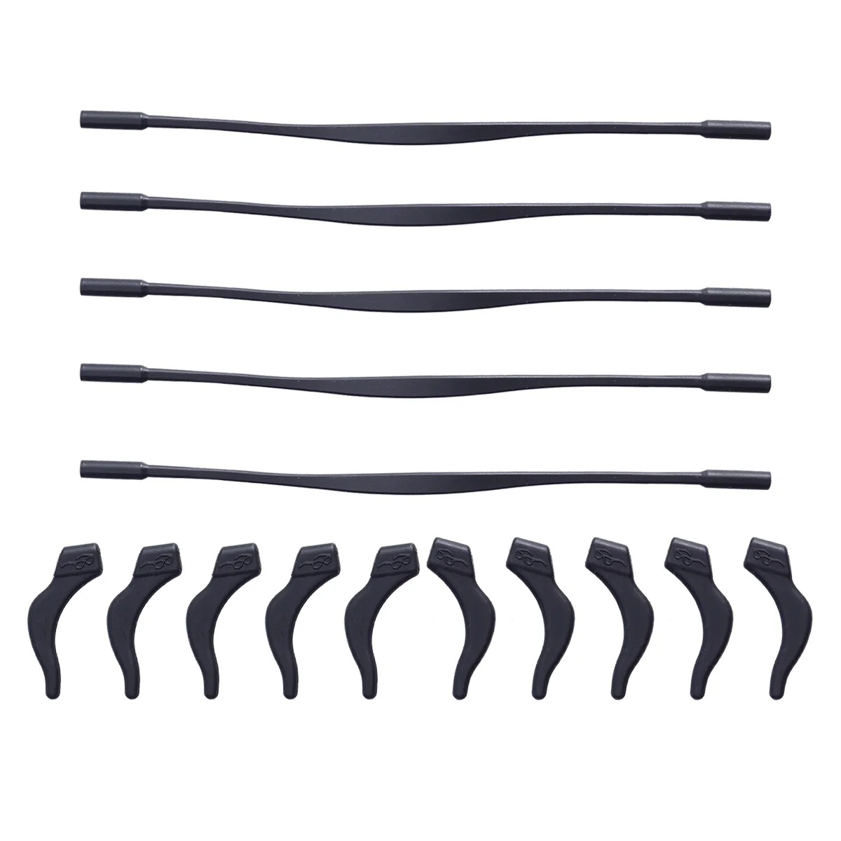 

5 Sets Prevents Loosing Glasses Anti Slip Eyeglasses Sleeves Anti-slip Ear Grips Hook Holder Sunglass Strap Temple