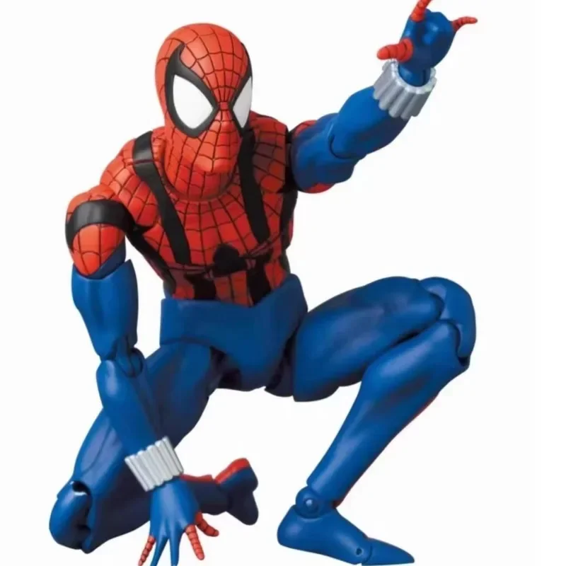 Juguetes calientes Anime Spiderman Mafex Peter Parker figuras Tobey Maguire SHF traje negro increíble Spider-Man figura de acción modelo juguete para regalo