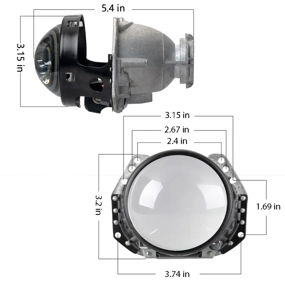 3.0 Inch Bi-Xenon Projector Lens for D2S HID
