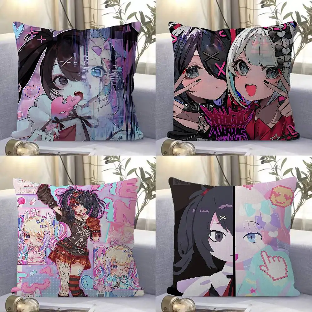 Needy Girl Overdose Game Pillow Gift Home Office Decoration Bedroom Sofa Car Cushion Cover case 45x45