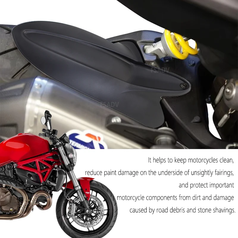 Para DUCATI Hypermotard 950/939/821 SP Hyperstrada guardabarros trasero extensor extensión protector contra salpicaduras