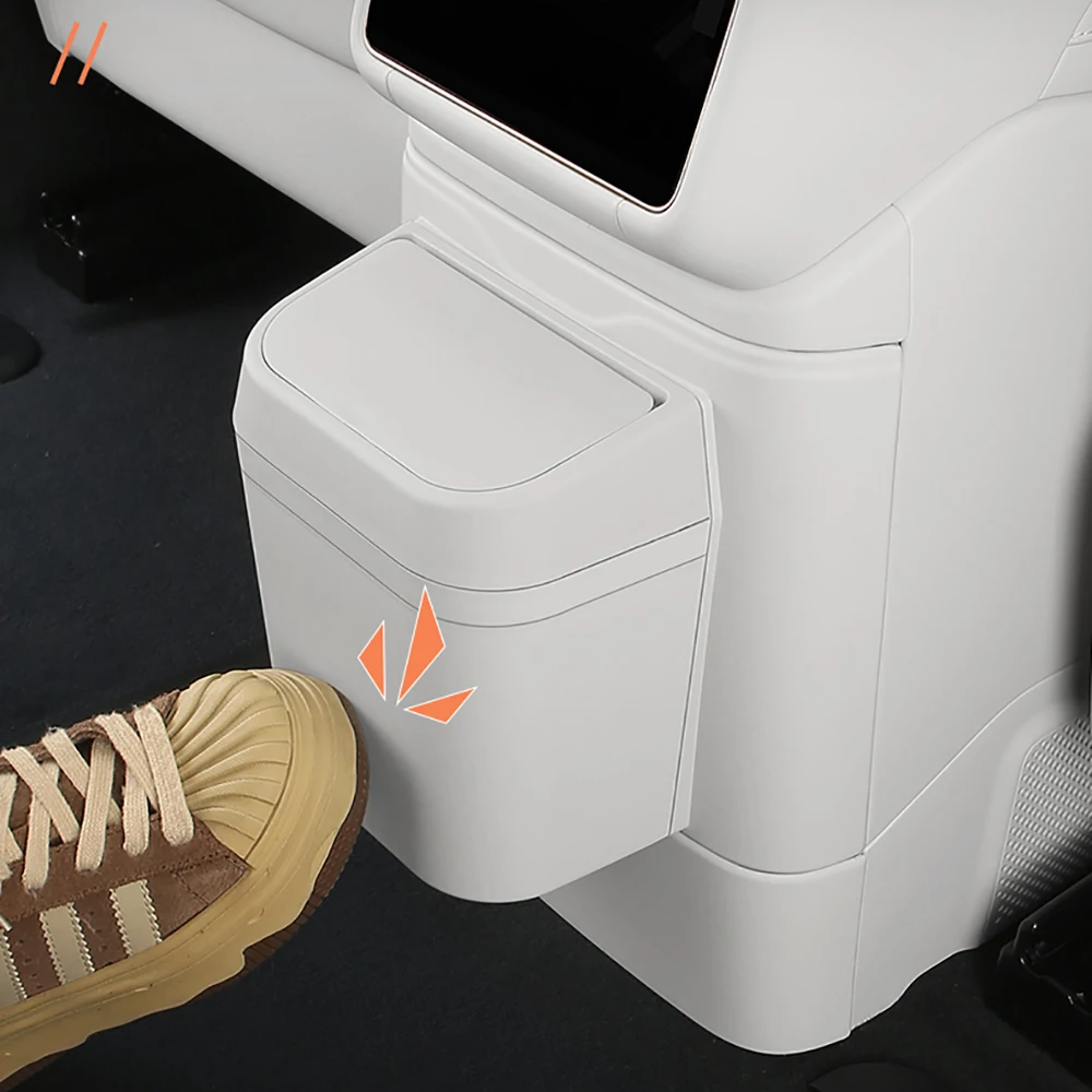 

Fit For Lynk&Co 900 2025 2026 Car Rear Anti Kick Pad Refrigerator Protection Dedicated Car Trash Can Modification Accessories