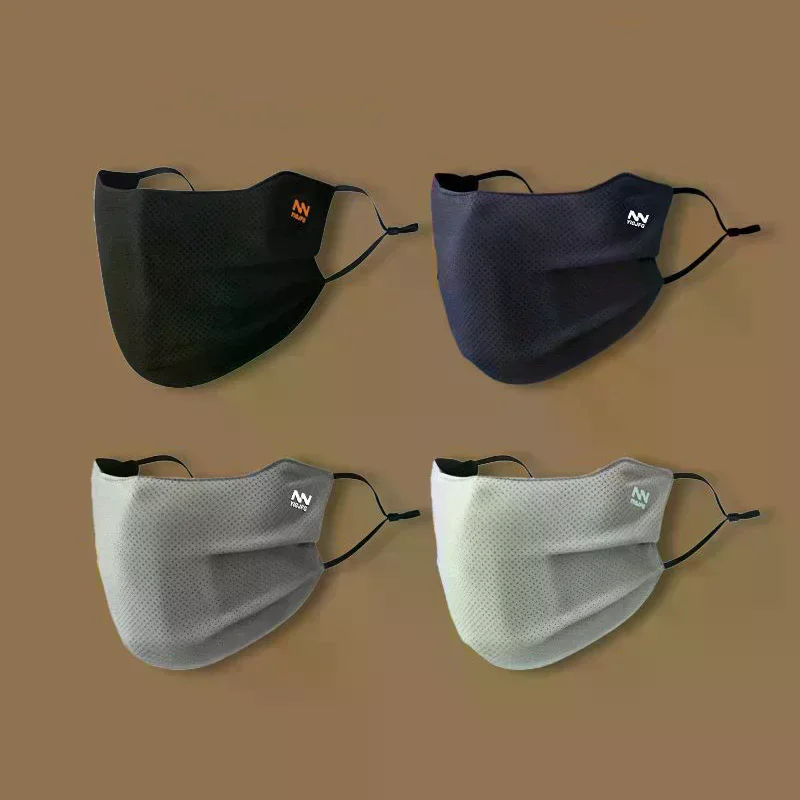 

Солнцезащитная маска для лица для мужчин, многоразовая дышащая УФ-защита для лица, однотонная моющаяся маска для лица, летняя велосипедная маска для лица