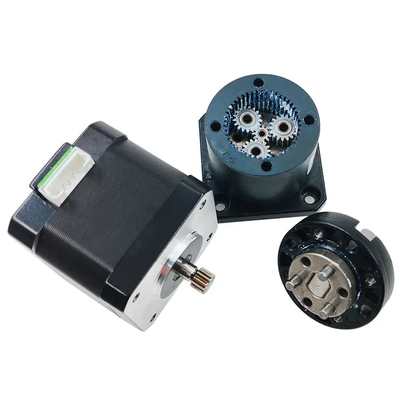 1Pc 42BYG stepper motor 40mm body length with 3.71:1 -139:1 ratio NEMA17 planetary gear stepping motor with gearbox