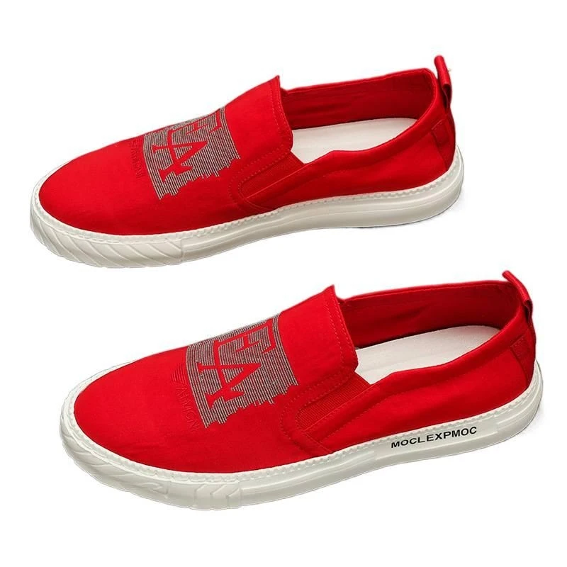 

Men's Shoes 6128 New Casual Versatile Shoes Korean Style Trendy Low-top Breathable Fashionable Men's Canvas Shoes