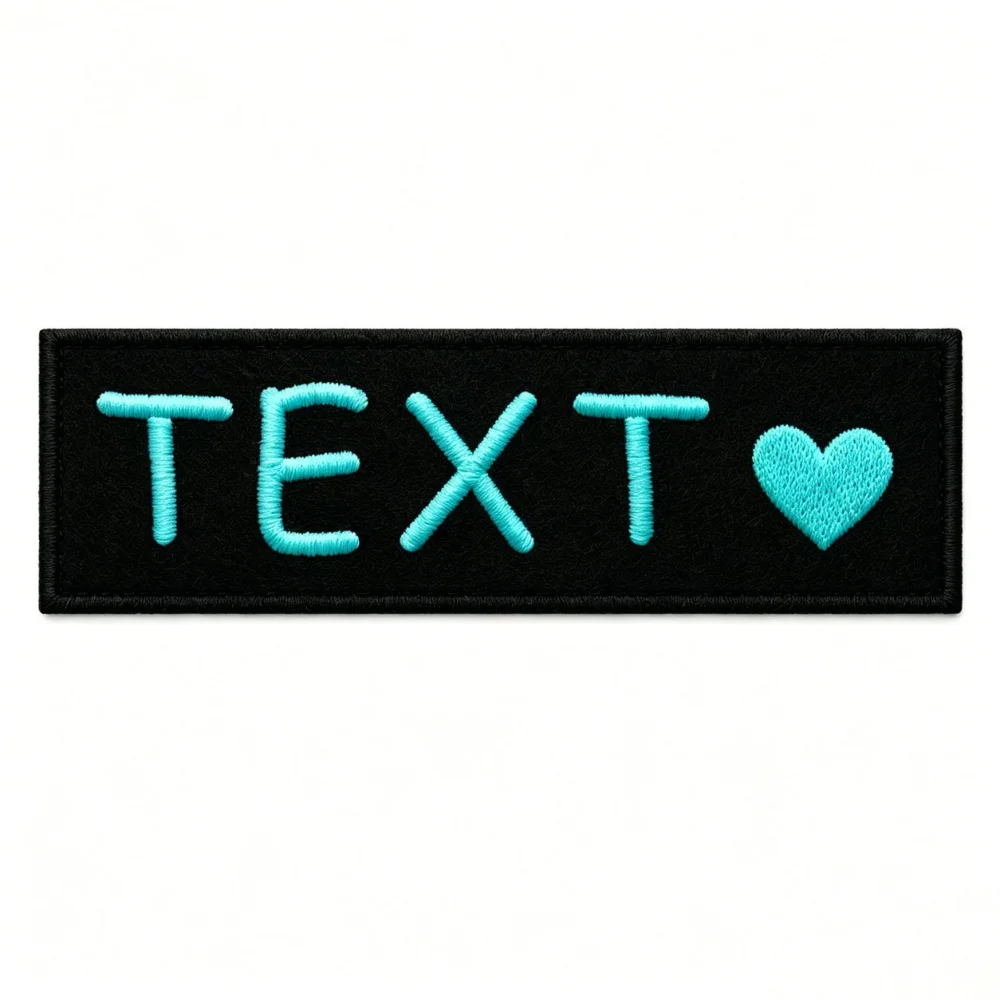 1 Piece Custom Embroidery Name Hook And Loop Patch Size 2.5x10 Centimeters, Personalized Sewable Name Label