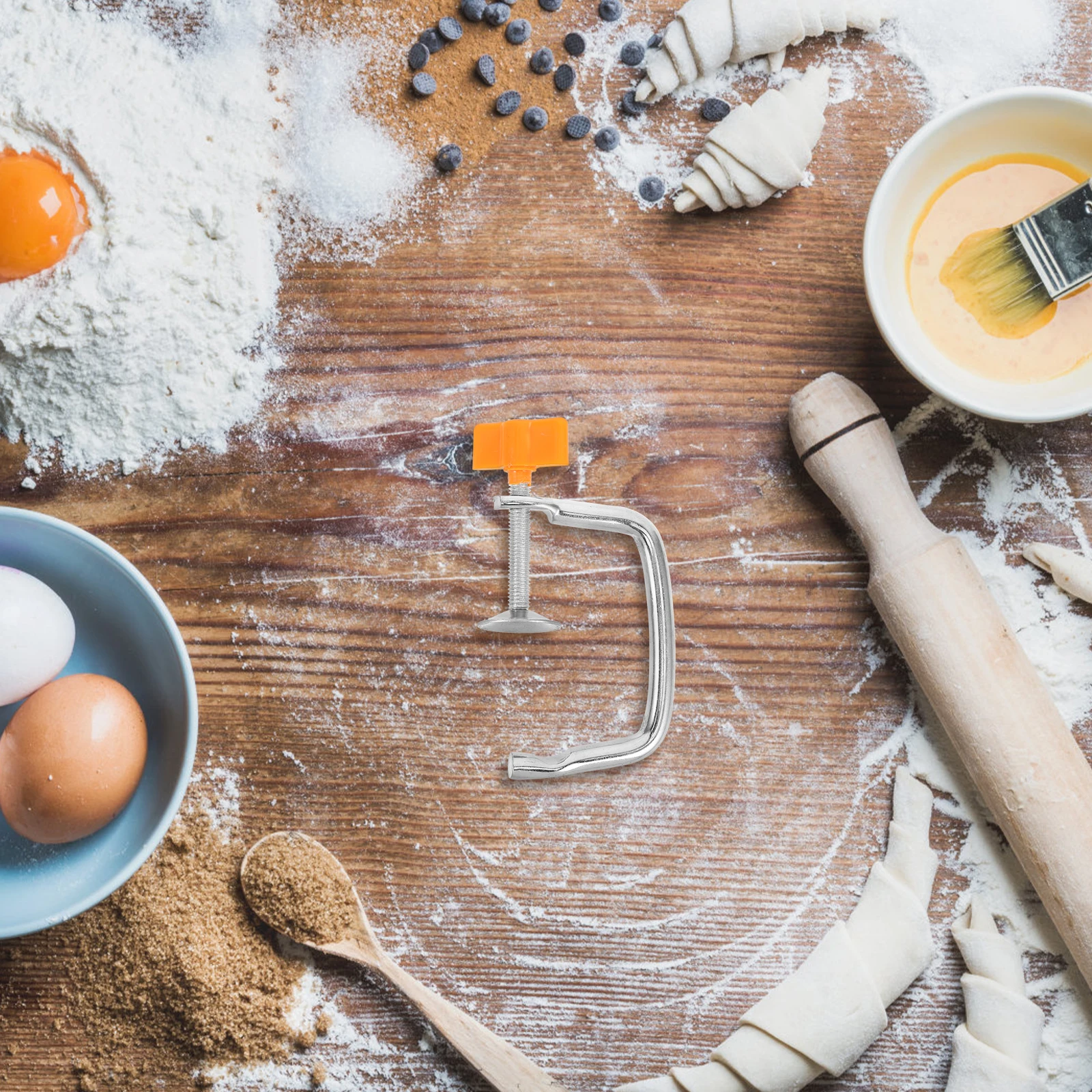 

2pcs Pasta Machine Accessories Adjustable Clamp for Noodle Maker Replacement Parts pasta tools baking equipment