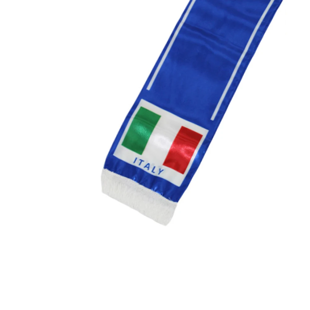 15x150cm  Double Side Printing Satin Football Soccer Fans Italy Scarf flags banner