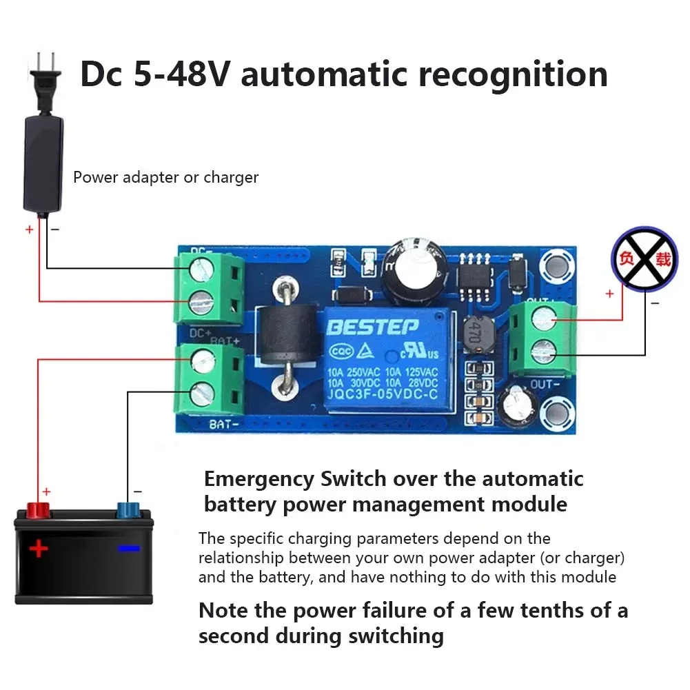 Brand New UPS Module Power Lithium Power Standby Supply Switching YX850 10A 5V-48V Accessories Automatic Industrial