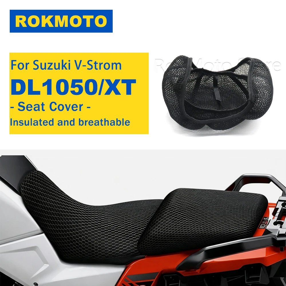 For Suzuki V-Strom DL 1050 DL1050 XT DL1050XT Motorcycle Protecting Cushion Seat Cover Breathable Comfortable 3D Mesh Seat Cover