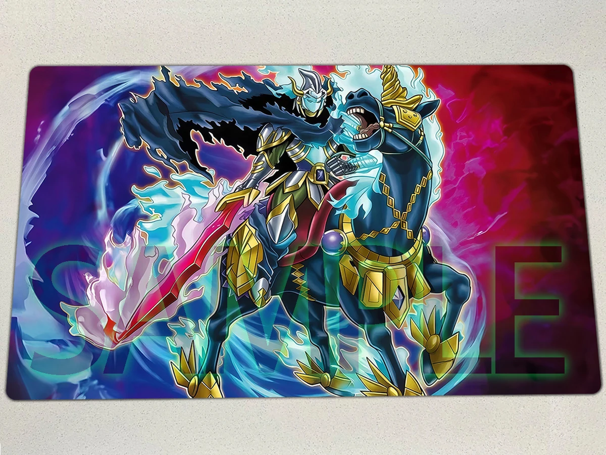 

YuGiOh Playmat The Phantom Knights of Umbrage Veil TCG CCG Mat Board Game Pad Trading Card Game Mat Rubber Mousepad Free Bag