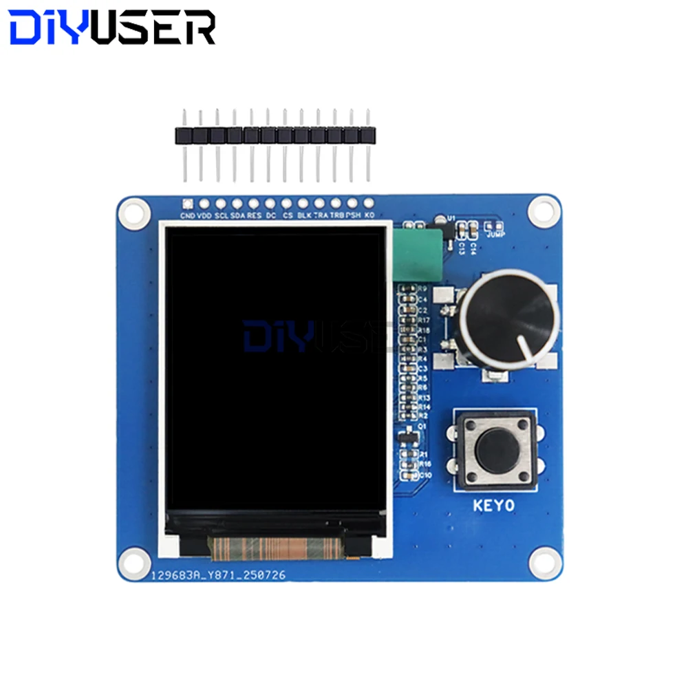 شاشة TFT LCD 2.0 بوصة مع جهاز تشفير دوار EC11 IIC SPI واجهة لمشاريع Arduino ESP32 Raspberry Pi DIY