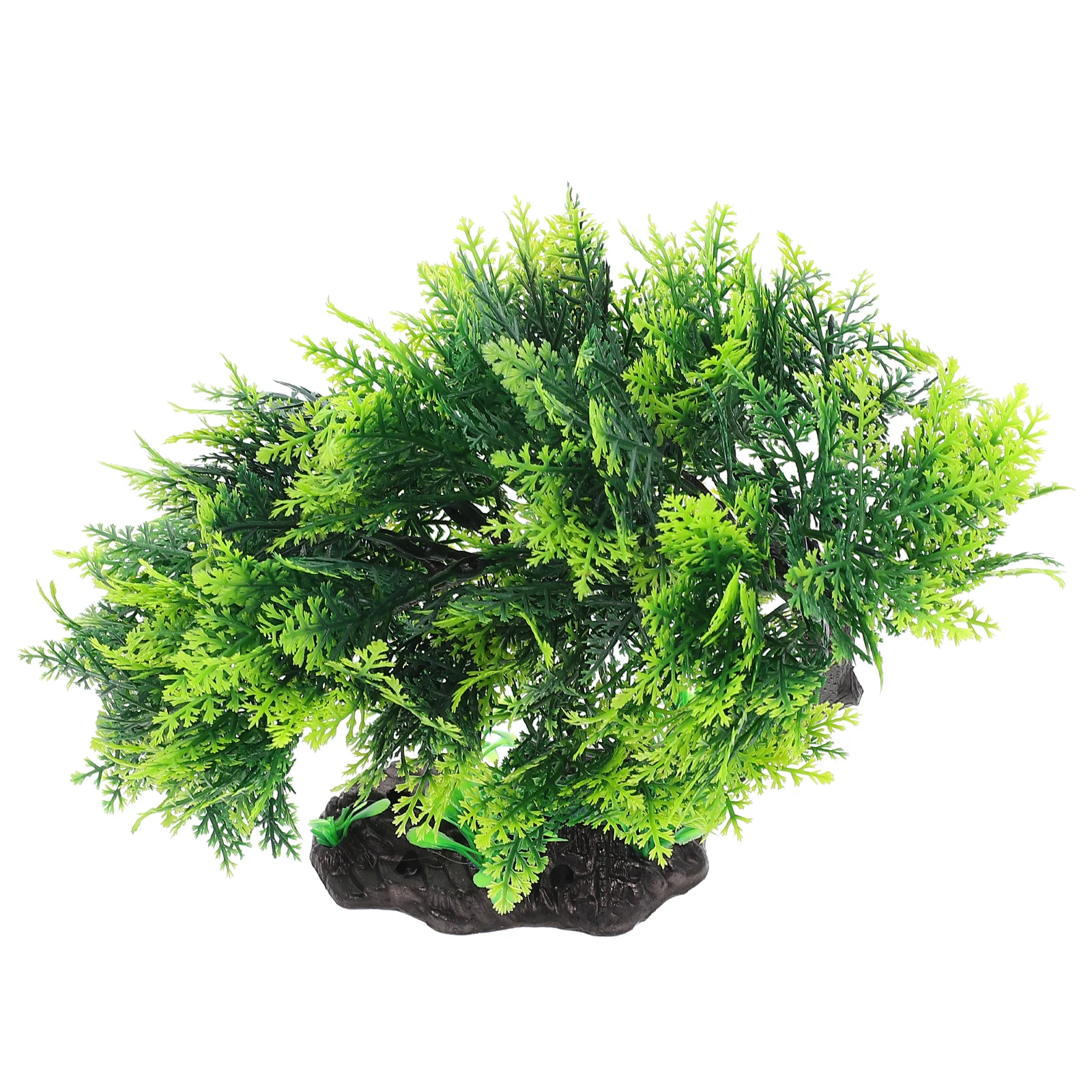 

Plastic Faux Pine Decorations for Fish Tank Aquarium L scape Model Tree Desktop AccessoriesWater Grass Decorative Tree Pet