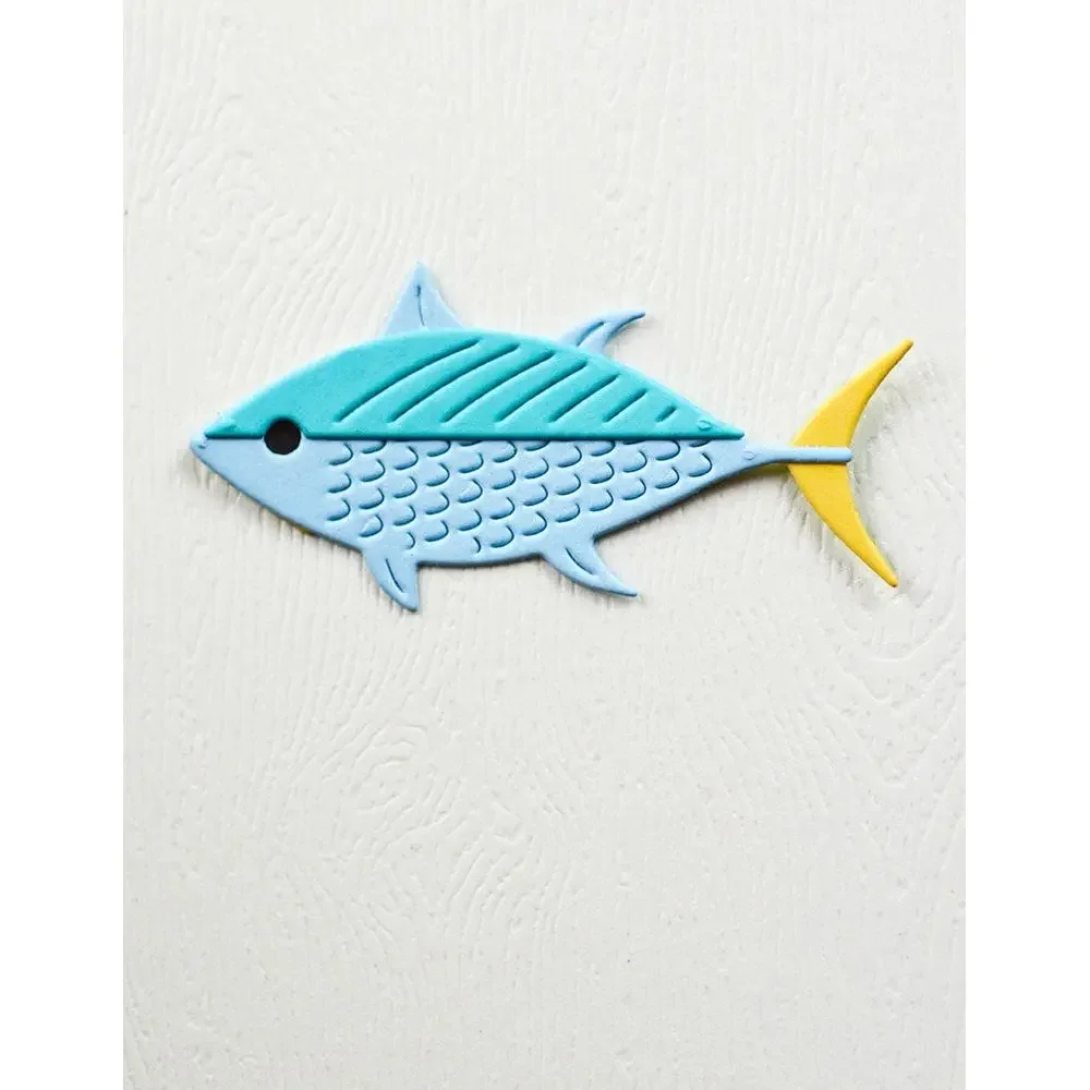Tide Cool Fish Collection Summer 2025 July New Metal Cutting Dies for DIY Make Gift Card Scrapbook Embossed Paper Album Craft