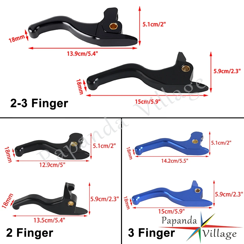 2&3 Finger CNC Motorcycle Front Control Handle Brakes Lever Clutchs Levers For Harley Softail Slim S FLSS Fat Boy S FLSTFBS 2016