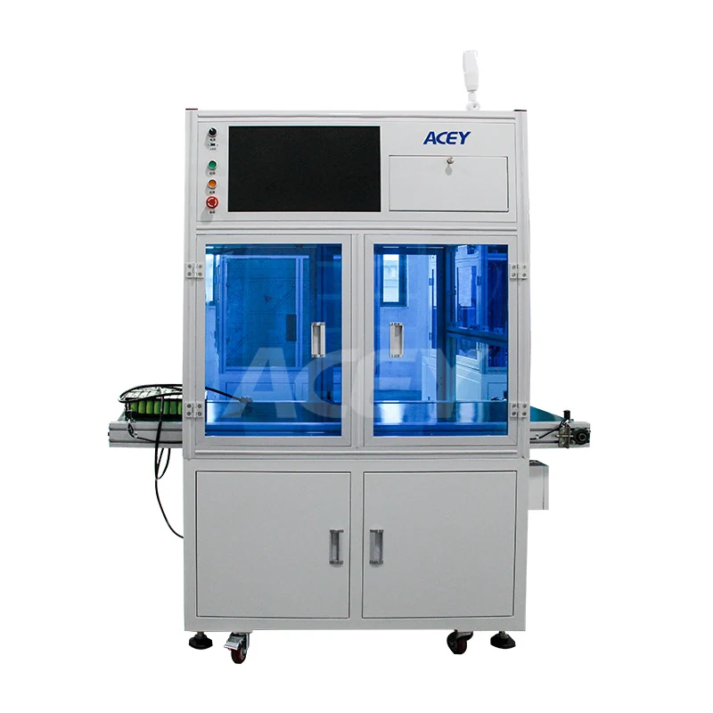 Cylindrical  Polarity Tester Positive Negative Testing Machine CCD Visual Inspection Machine with Conveyor