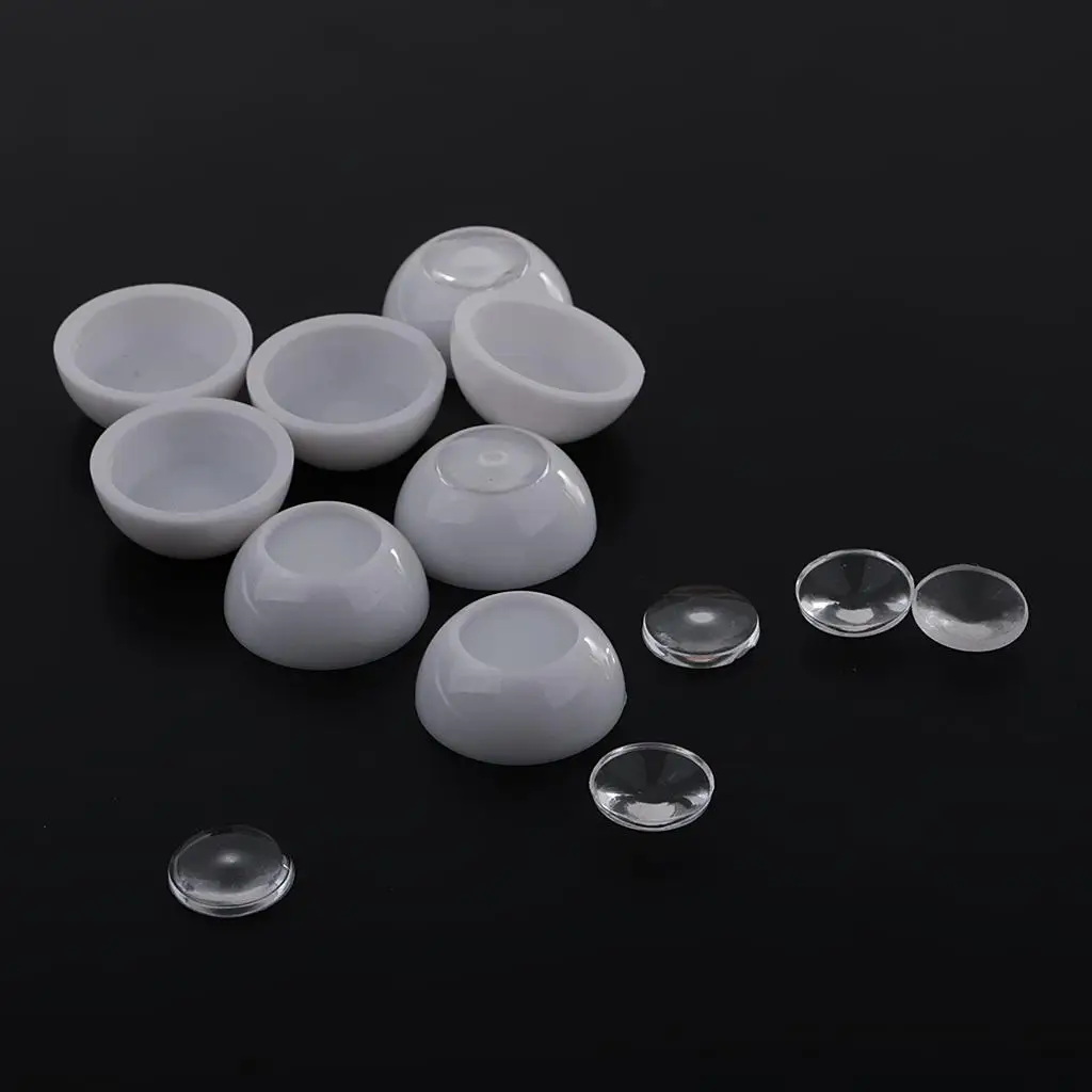 Acrylic Doll Eyes Hollow Design for DIY Dolls Head Crafts and Ball Jointed Doll Eye Accessories