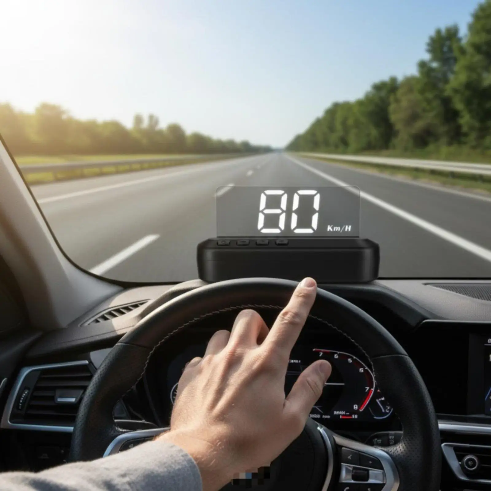 Head-up Display Adjustable Angle OBD Car HUD No Film Required for Night Driving