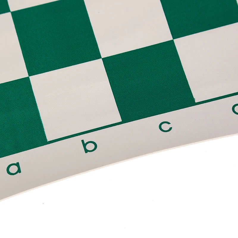 1 peça tabuleiro de xadrez 42cm x 42cm para jogos educativos infantis cor verde e branca