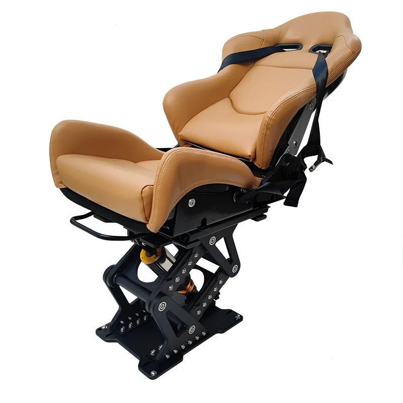 مقعد تعليق فاخر من الفولاذ المقاوم للصدأ من الألومنيوم مريح، مقاعد تخفيف الصدمات للكابتن البحرية الفاخرة #1