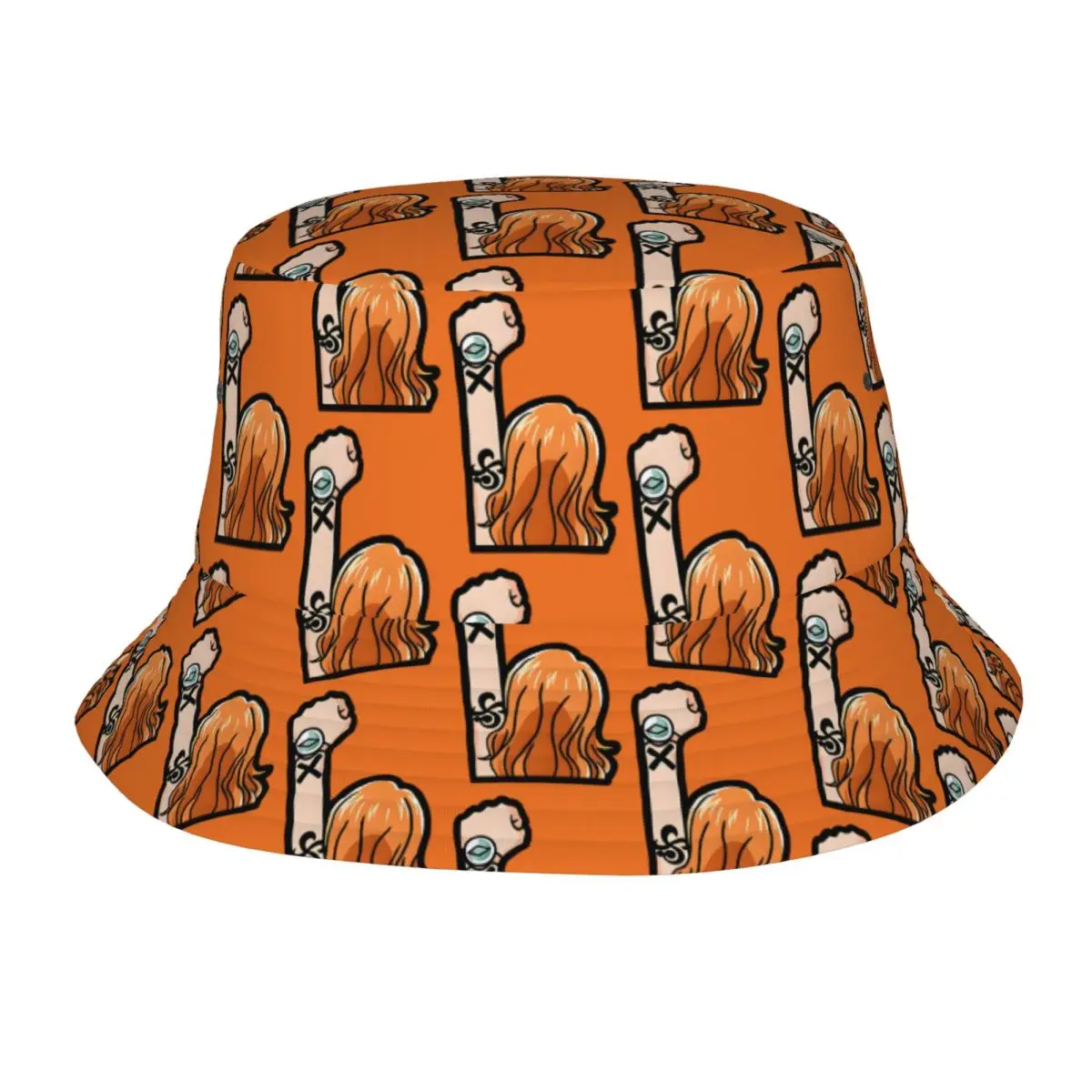 

Custom Foldable Nami Hot Anime Bucket Hat for Women Men Print Loyal Summer Beach Sun Loyal Fisherman Cap